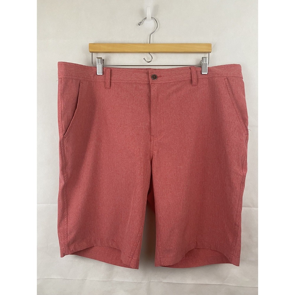 Coolkeep Stretch Performance Chino Shorts Red Size 40 Golf Athletic Leisure